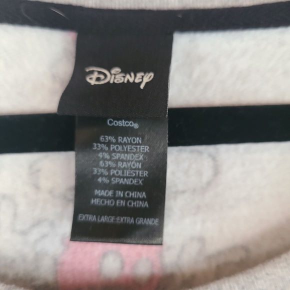 Disney Mickey Mouse Womens Lounge Pajamas - Gray and Red Size Xl - Picture 11 of 12